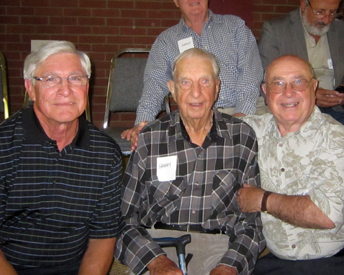 Eli Worniuk, Harry Crossley and Norm Collins
