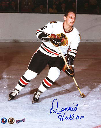 Dennis Hull when he played for the Black Hawks