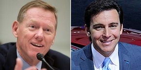 Alan Mulally, left, and Mark Fields