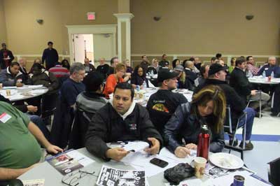 CAW LOCAL 584 Takes up two tables