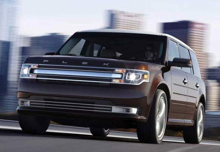 A refreshed Ford Flex will be shown at next week’s Los Angeles Auto Show. The 2013 model drops the Ford blue oval in favor of Flex branding. Analysts wonder how long Ford will keep it in the lineup, but Ford has taken pains to distinguish the Flex from the Explorer. (Ford)