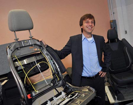 Ford is building a lighter seat for its new Ford and Lincoln vehicles. (Ford)