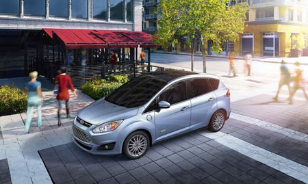 The C-MAX Energi has a projected 188 horsepower and has a 2-liter, four-cylinder engine and a battery-powered electric motor. (Ford)