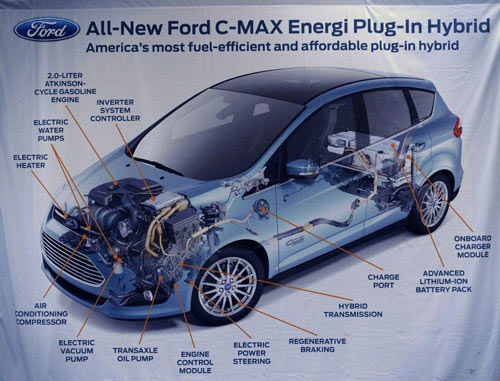 Ford’s C-Max Energi takes longer to build than a Focus but can be built in the same flexible facility. / Todd McInturf / The Detroit News