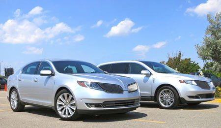 2013 Lincoln MKS (foreground) and 2013 Lincoln MKT 