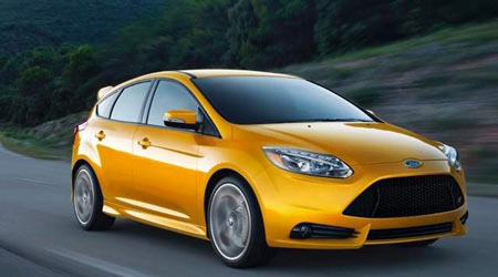 The Ford Focus ST ,has a starting price of $23,625. chosen. Nearly 40 percent of ST buyers have chosen the most expensive interior package, which costs an extra $4,800. (Ford)