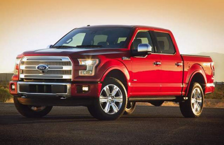 Ford's aluminum-bodied 2015 F-150 (Ford)