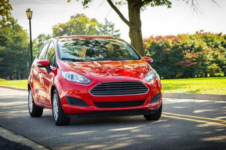 2014 Ford Fiesta. The percentage of Fiesta car buyers who choose the optional 1-liter is 4-8 percent, depending on the month. (Ford)