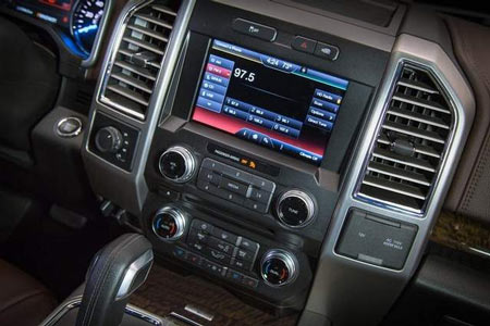 Control knobs and buttons will make their return on the 2015 Ford F-150. (Ford)
