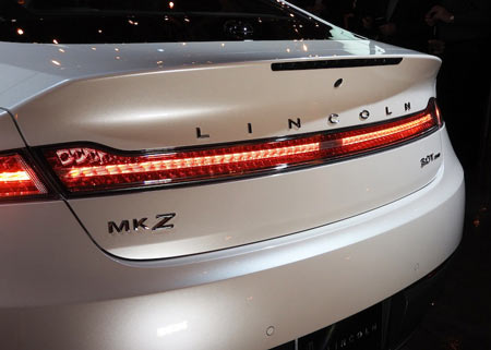 Outside, the MKZ features the new look Lincoln Rear.