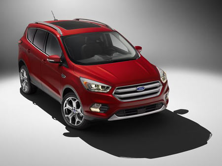 The fourth-generation 2017 Ford Escape will be unveiled at the Los Angeles Auto Show. Ford promises significant upgrades for features like lane keeping and park assist, adaptive cruise control, lane-departure warnings and a driver alert system. The model will go on sale in the summer of 2016.  Ford Motor Co.