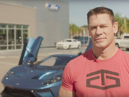 In a suit filed Thursday in U.S. District Court, the automaker charges that Cena took delivery of the car in September. A few weeks later, Ford learned he had sold it.