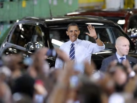 President Obama visited the Chrysler Jefferson North plant in 2010.
