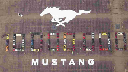 To celebrate the 10th million production Mustang, Ford put together a timelapse video. Ford Motor Company